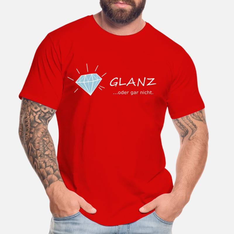 GLANZ oder gar nicht, mit Diamant, Glamour Männer Premium Bio T-Shirt