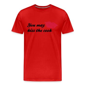 cuisine - T-shirt bio Premium Homme - rouge - Devant - Damien (186cm)