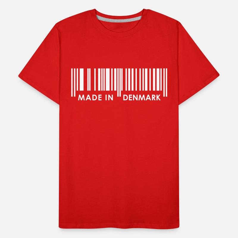 Bar Code Made in Denmark Men's Premium Organic T-Shirt
