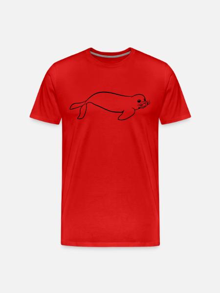 Seeh swim - Men's Premium Organic T-Shirt - red