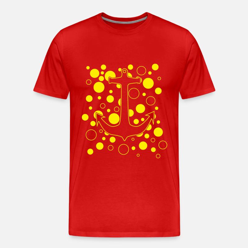 Anker - Männer Premium Bio T-Shirt - Rot