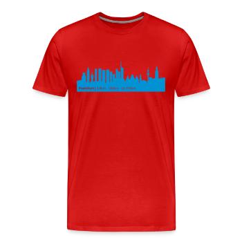Frankfurt - Frankfurt Triathlon - Männer Premium Bio T-Shirt - Rot - Vorne - Damien (186cm)