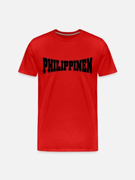 Philippines logo - Men's Premium Organic T-Shirt - red