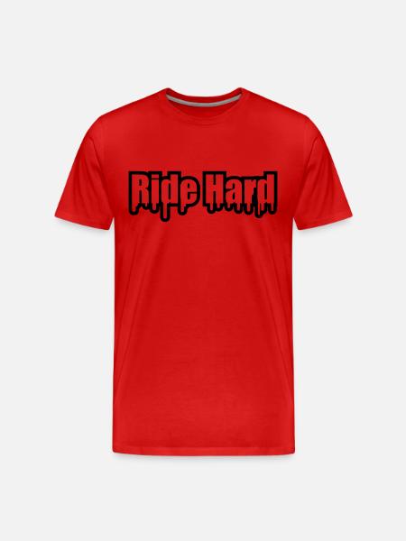 Ride Hard Graffiti - Men's Premium Organic T-Shirt - red