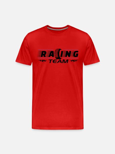 Racing Team - Männer Premium Bio T-Shirt - Rot