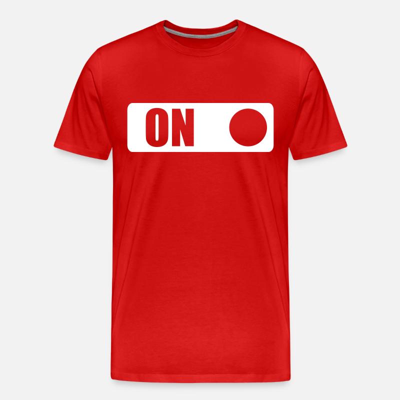 ON - Männer Premium Bio T-Shirt - Rot
