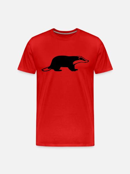 Badger - Men's Premium Organic T-Shirt - red
