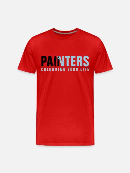 painters_062012_a_2c - Men's Premium Organic T-Shirt - red