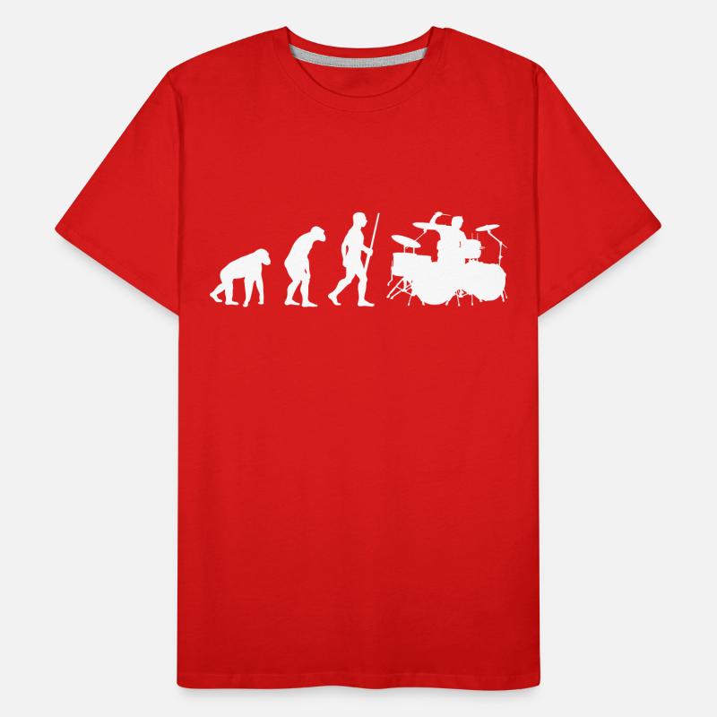 Drummer Evolution Männer Premium Bio T-Shirt
