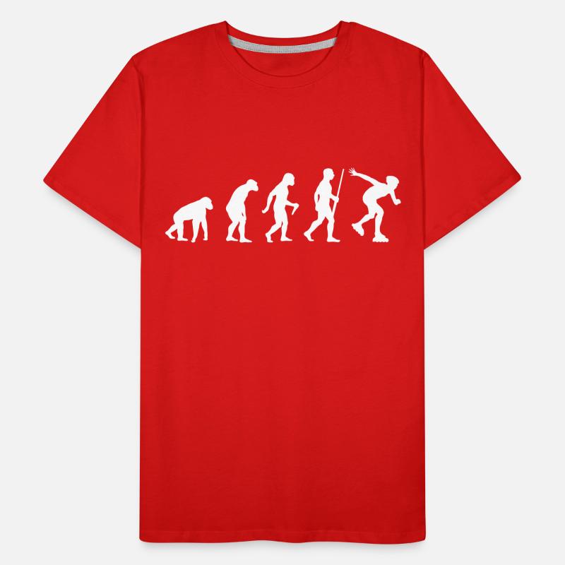 Inline Skater Evolution Men's Premium Organic T-Shirt