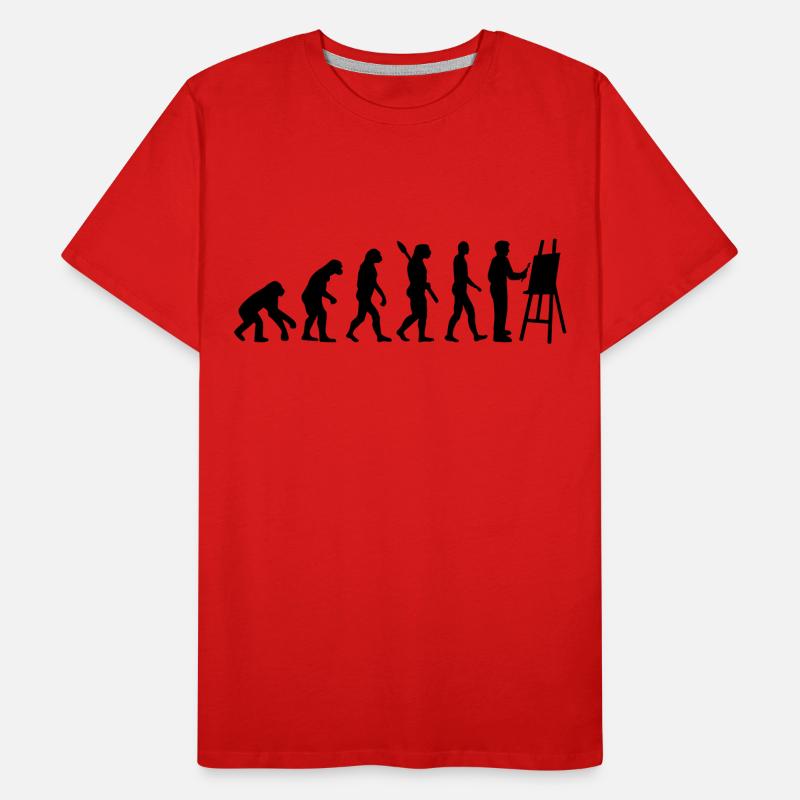 Evolution Painter Men's Premium Organic T-Shirt