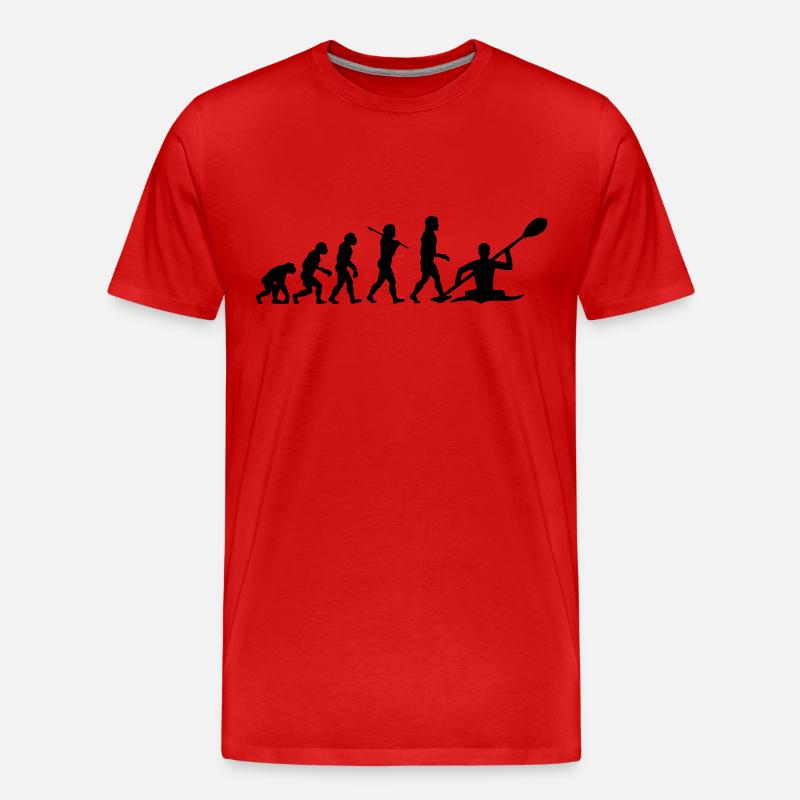 Kayaking - Kayak Evolution - Männer Premium Bio T-Shirt - Rot