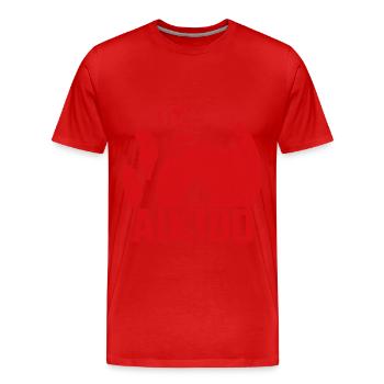Aïkido - T-shirt bio Premium Homme - rouge - Devant - Damien (186cm)