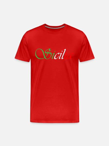 sicilia - Men's Premium Organic T-Shirt - red