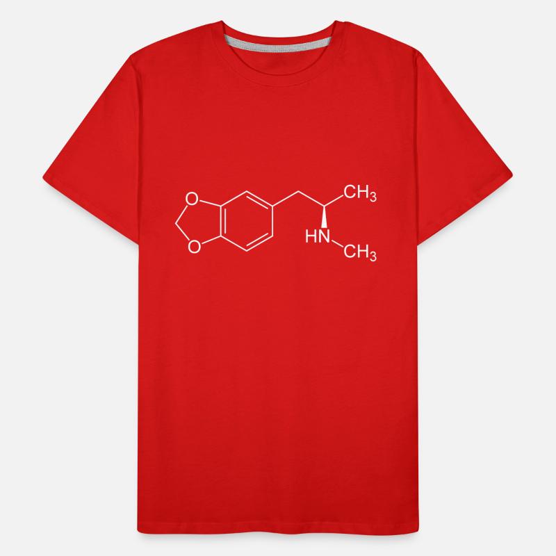 Structural formula MDMA Men's Premium Organic T-Shirt