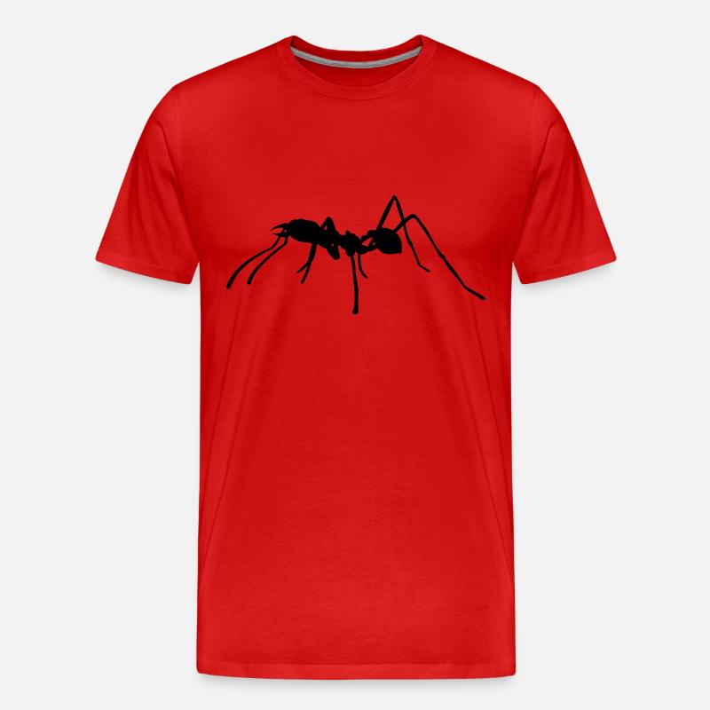 Ameise - Männer Premium Bio T-Shirt - Rot