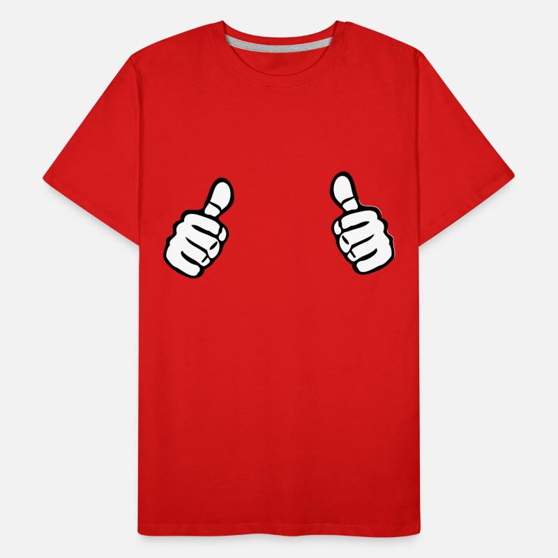 Two Thumbs Up T-shirt bio Premium Homme