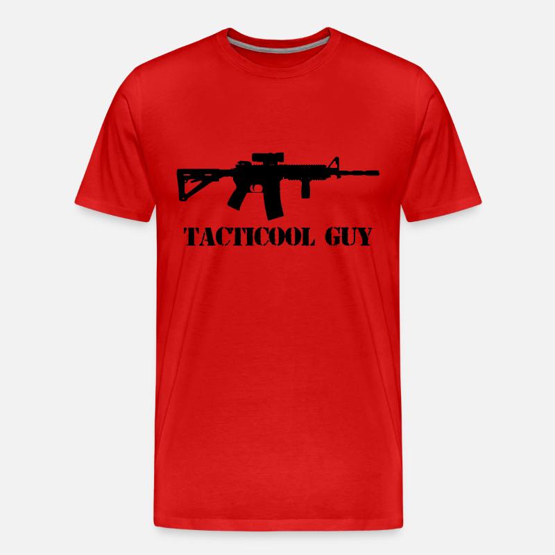 tacticool guy ar15 - Männer Premium Bio T-Shirt - Rot