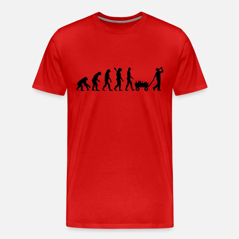 Alkohol - Männer Premium Bio T-Shirt - Rot