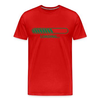 Loading Progress - T-shirt bio Premium Homme - rouge - Devant - Damien (186cm)