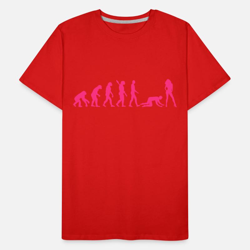 Evolution Ehe Männer Premium Bio T-Shirt