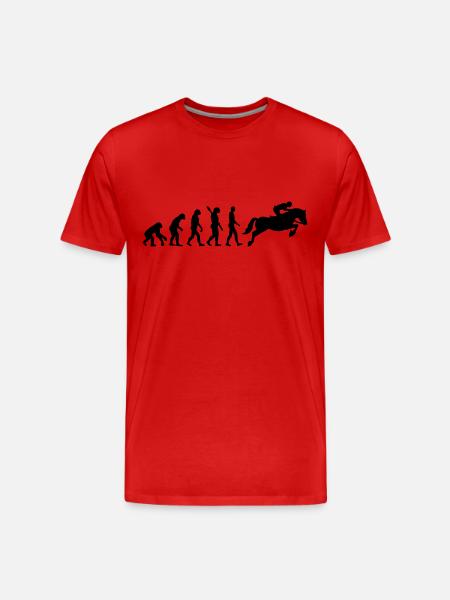 Évolution Jumping - T-shirt bio Premium Homme - rouge