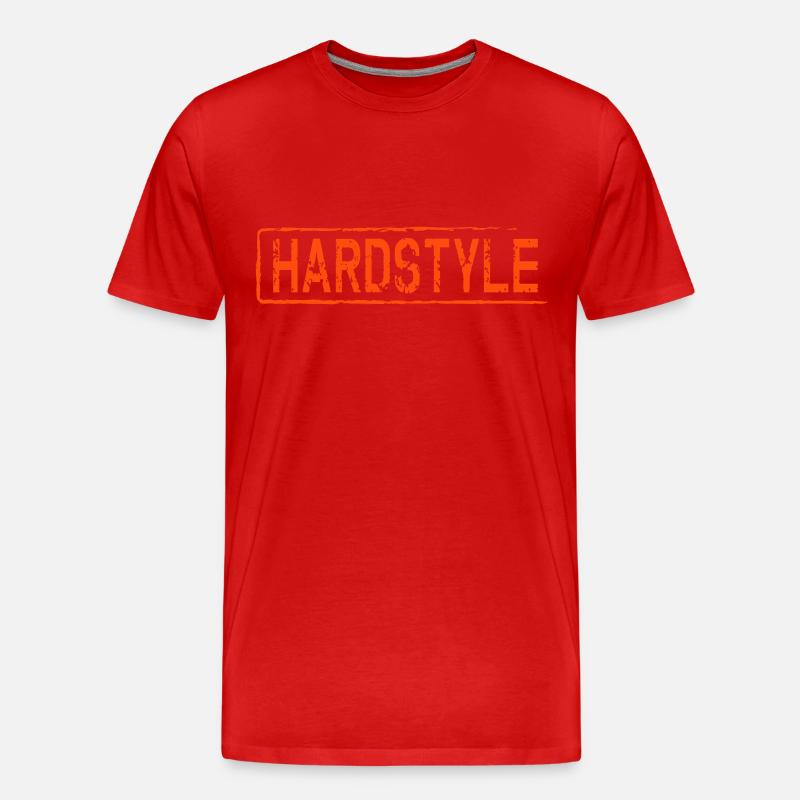 hardrock - Männer Premium Bio T-Shirt - Rot