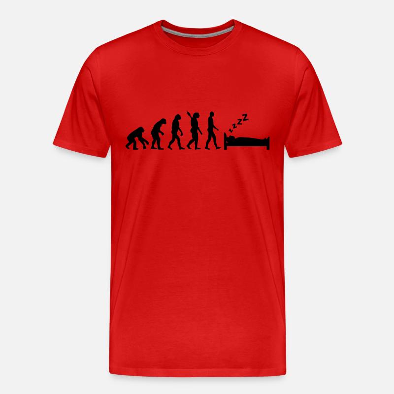 Evolution Dormir - T-shirt bio Premium Homme - rouge