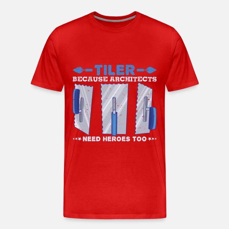 Beruf Bester Fliesenleger Geschenk-Idee - Männer Premium Bio T-Shirt - undefined