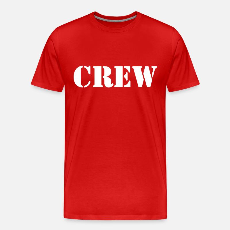 Crew - Männer Premium Bio T-Shirt - Rot