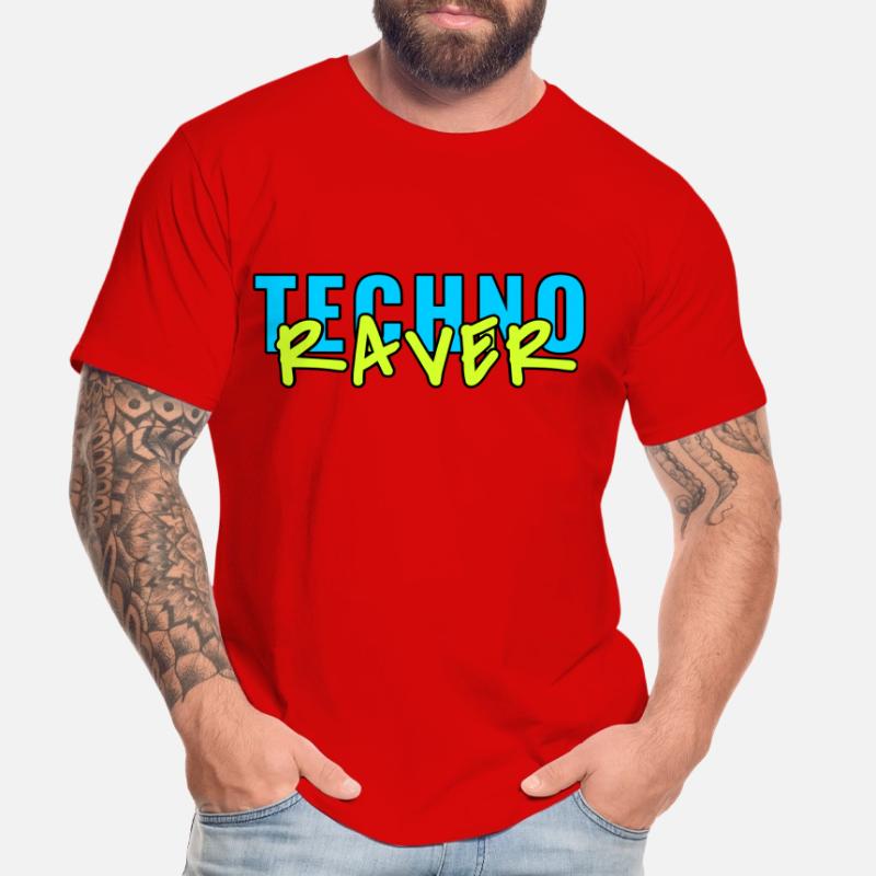 techno raver Männer Premium Bio T-Shirt