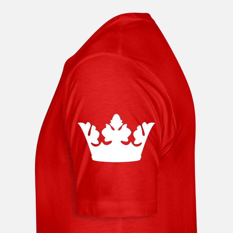 Crown - Männer Premium Bio T-Shirt - Rot