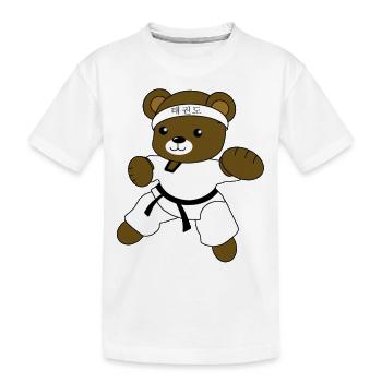 Tae kwon do - Kinder Premium Bio T-Shirt - Weiß - Vorne