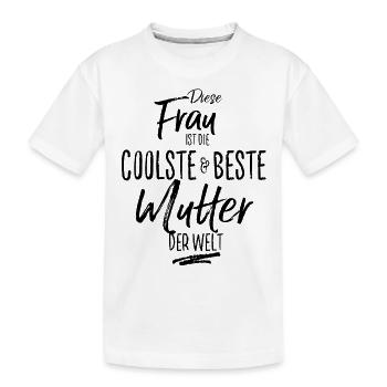 mutter - die Beste (s) - Kinder Premium Bio T-Shirt - Weiß - Vorne