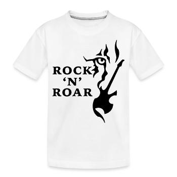 Rock & Roar (monochrome) - Kids' Premium Organic T-Shirt - white - Front
