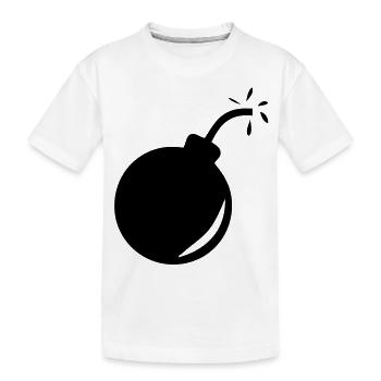 bombe_1 - T-shirt bio Premium Enfant - blanc - Devant