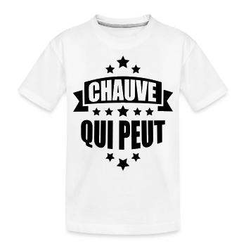 chauve qui peut - T-shirt bio Premium Enfant - blanc - Devant