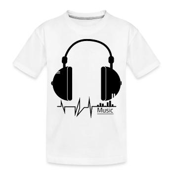 Musique - musique - T-shirt bio Premium Enfant - blanc - Devant