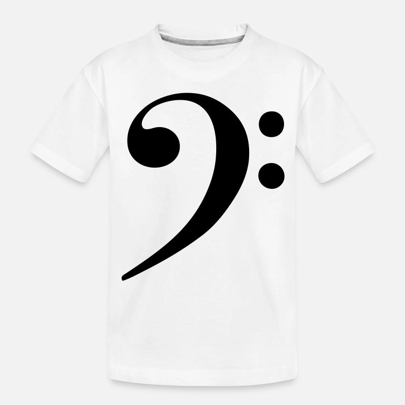 cle de fa note musique - T-shirt bio Premium Enfant - blanc