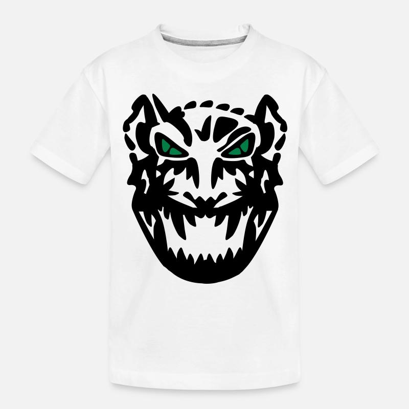 tiger_ear_vec_2 fr - T-shirt bio Premium Enfant - blanc