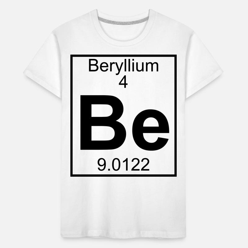 Beryllium (Be) (element 4) Kids' Premium Organic T-Shirt