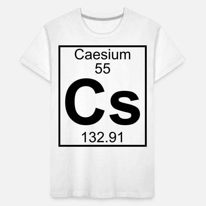 Element 055 - Cs (caesium) - Full Kinder Premium Bio T-Shirt