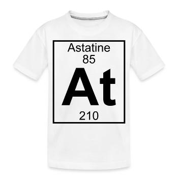 Astatine (At) (element 85) - Kids' Premium Organic T-Shirt - white - Front