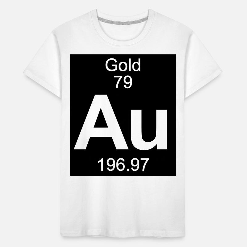 Gold (Au) (element 79) Kids' Premium Organic T-Shirt