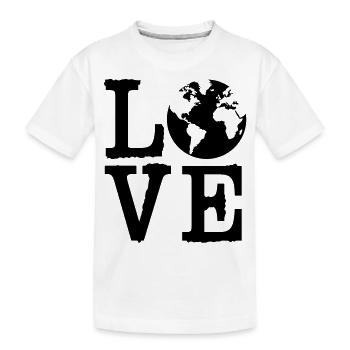 La terre d'amour - T-shirt bio Premium Enfant - blanc - Devant