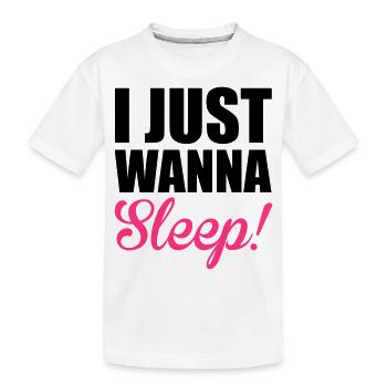 Sleep - Kids' Premium Organic T-Shirt - white - Front