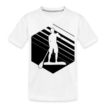 Standup Paddle Hommes Stand Up Paddle Sup - T-shirt bio Premium Enfant - blanc - Devant
