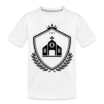 Armoiries de l’église - T-shirt bio Premium Enfant - blanc - Devant