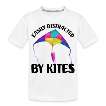 Drachen steigen lassen - Kinder Premium Bio T-Shirt - Weiß - Vorne