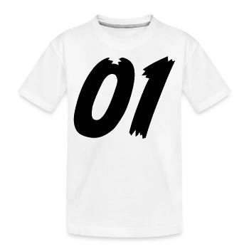 01 - Team - Kids' Premium Organic T-Shirt - white - Front